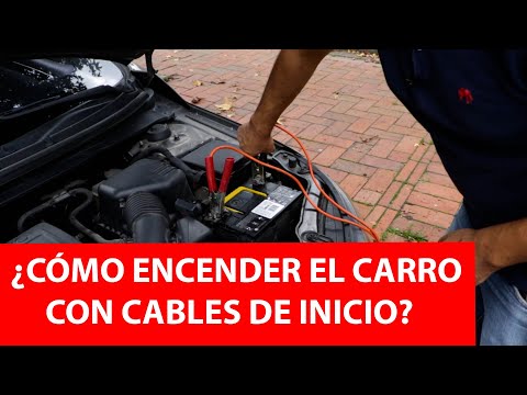 ¿Cómo encender el carro con cables de inicio?