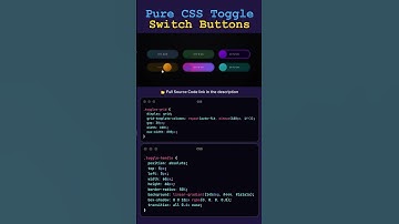 :🎛️ Toggle Button Animation | Pure HTML & CSS | Smooth ON/OFF Switch Effect ✨ #shorts