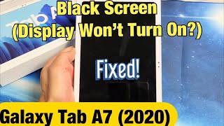 Galaxy Tab A7 (2020): How to Fix Black Screen, Display Won't Turn On (FIXED!) screenshot 5