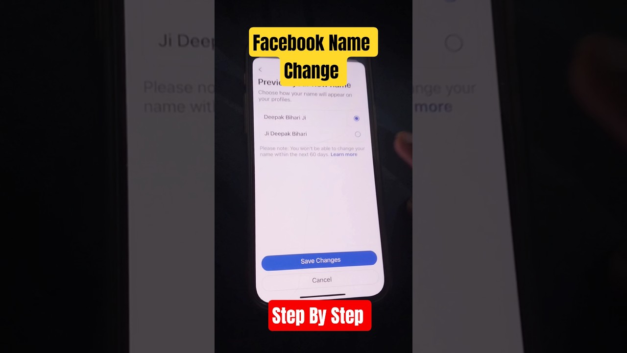 Facebook Name Change | Facebook Per Naam Kaise Badle | Facebook Par Naam Kaise Change Kare | 