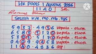 PREDIKSI HK POOLS 1 AGUSTUS 2026 | BOCORAN HK POOLS MALAM INI | RUMUS HK POOLS