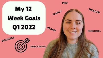 My 12 Week Goals for Q1 2022 - PhD Student Quarterly Goal Setting