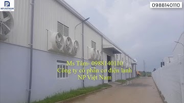 Làm mát nhà xưởng bằng quạt composite và tấm làm mát