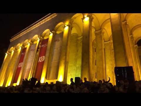 საპროტესტო ცეკვა რუსთაველზე / Protest rave in Tbilisi - 3
