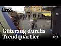 Der Koloss von Zürich West: Mit dem Güterzug durchs Trendquartier