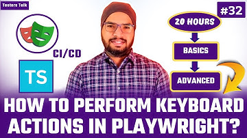 Playwright TypeScript #32 Keyboard Actions in Playwright Automation