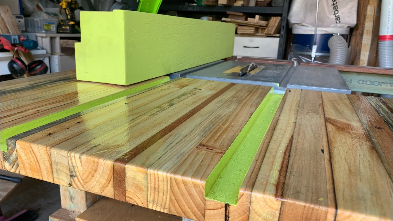 Fence Extension and table saw outfeed support YouTube