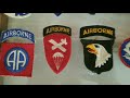 My updated military patch collection