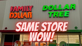 DOLLAR TREE and FAMILY DOLLAR TOGETHER "what the what" Our Experience at this New Combo Store