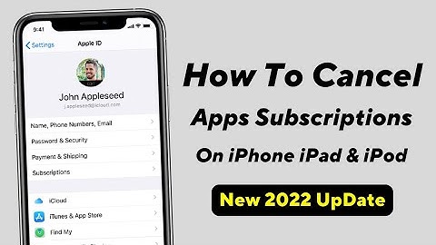 How To Cancel Subscriptions On iPhone iPad & iPod Touch 2022