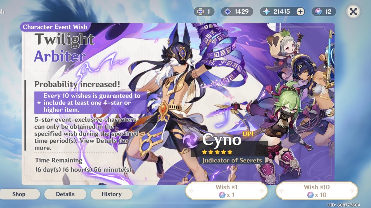Genshin Impact: Cyno Summon