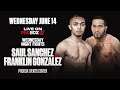 Live on proboxtv  saul sanchez vs franklin gonzalez