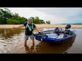 Surviving 24 HOURS on an ISLAND!! (Gar Catch And Cook)