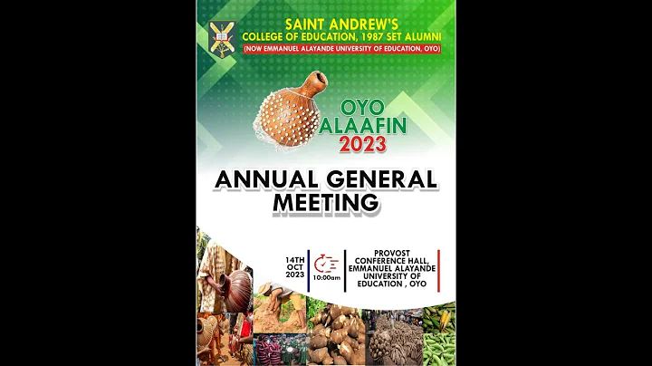 Emmanuel Alayande University of Education Alumni Association, 1987 Set - Annual General Meeting.