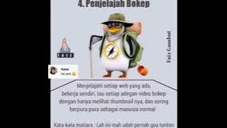 dimata orang lain ini hanyalah agent penguin biasa tetapi di mata anak meme,shitpost,facebook