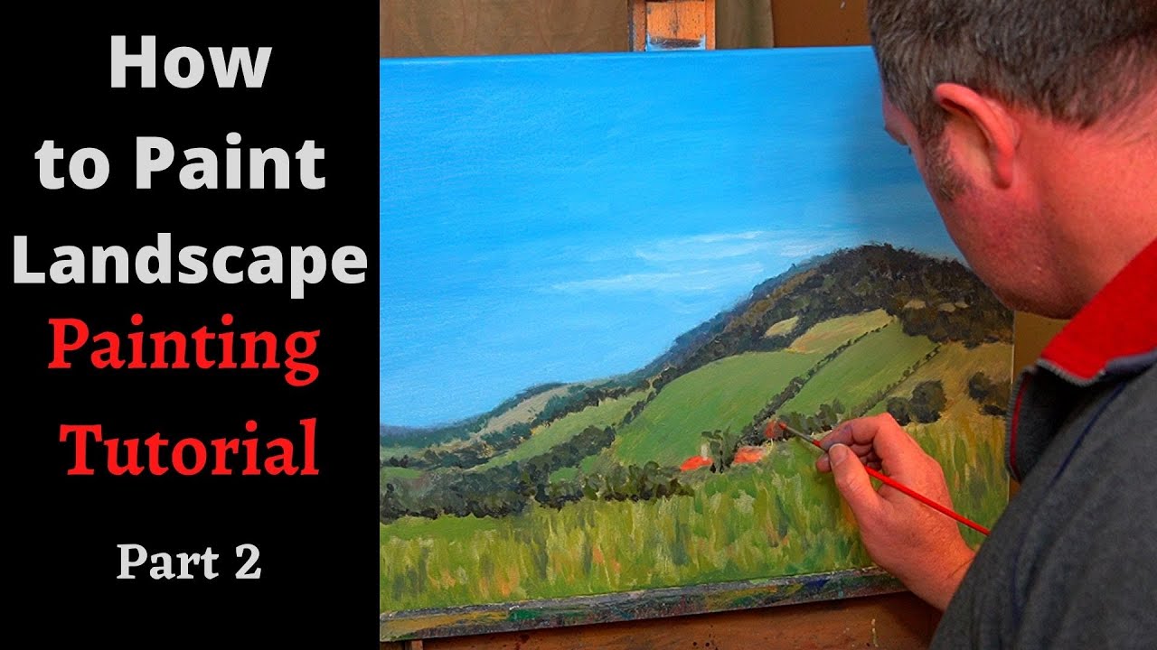 How to Paint a Landscape Part 2 Painting an Autumn Scene YouTube