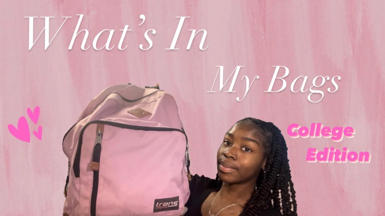 What’s in my Bags College Student Athlete Edition YouTube
