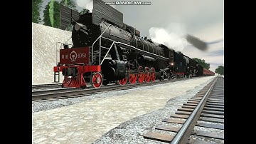 GPS(ex- Ji Tong QJ #6751) and PRR Q2 #6176 double heading on the Horseshoe curve