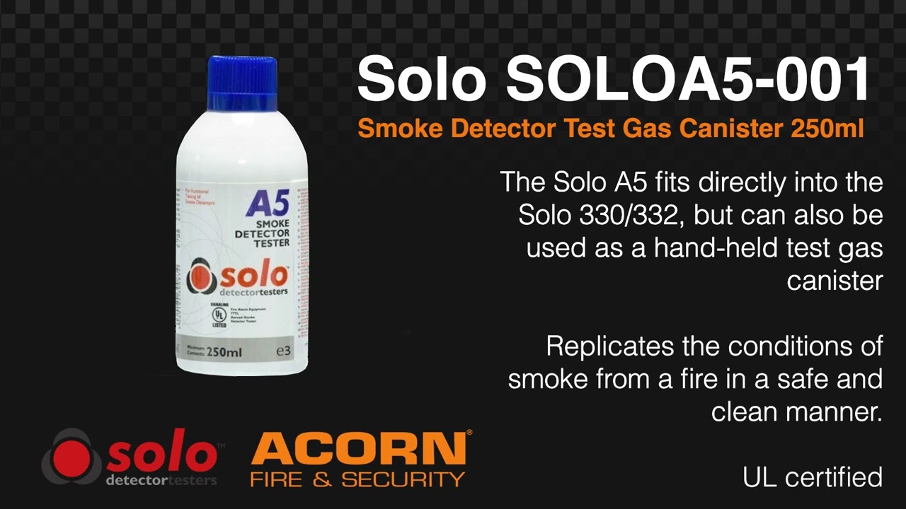 Solo A5 Aerosol fume testeur détecteur. Il est à base de 250 ml.