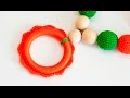 Как обвязать колечко для слингобус - "Цветочек" (МК№12) // Crochet Teething Ring "Flower" Tutorial