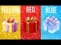 Choose your gift 🎁💝🤮|| 3 gift box challenge|| Yellow, Red, Blue #giftboxchallenge #chooseyourgift