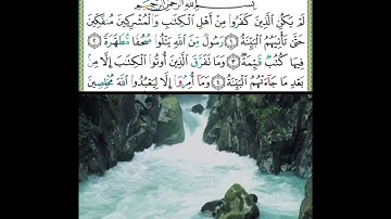 سورة البينة  الشيخ ايمن رشدي سويد