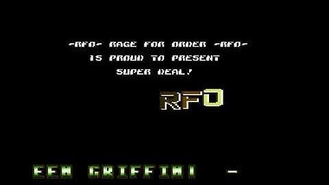 Rage for Order (RFO) Intro 10 !  Commodore 64 (C64)