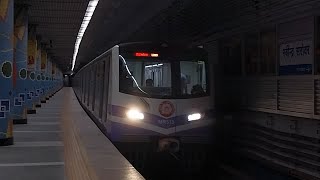 Kolkata Metro Factory Fresh 13Th Chinese Crrc Rake First Time On Trails After Hours