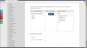 Bootstrap List-inline