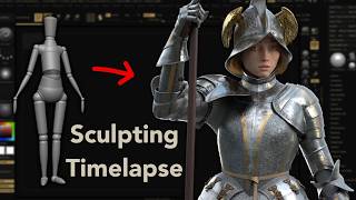 Making an Armored Saint in ZBrush (Sculpting Timelapse) - part 1