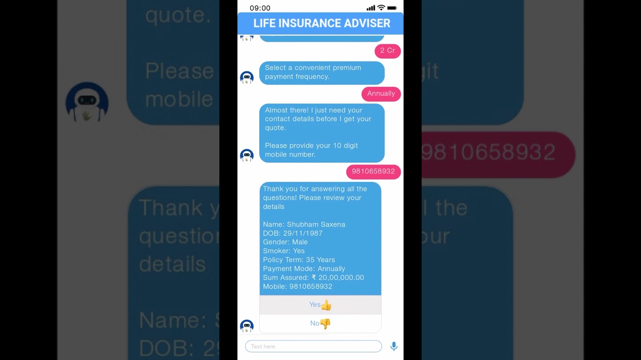 Life Insurance Advisor (Chat + Voice) YouTube