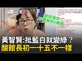 一刀未剪｜黃智賢轟藍白網軍「只要批藍白就是綠的」 反酸館長：去年還在喊台獨 現在呢？ 自曝黃偉哲從政多年讓她看盡特權…怒嗆：最看不起柯文哲！ ｜三立新聞LIVE