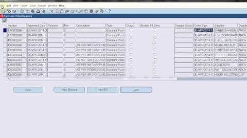 How to Extract PO Data from Oracle Using Workbench