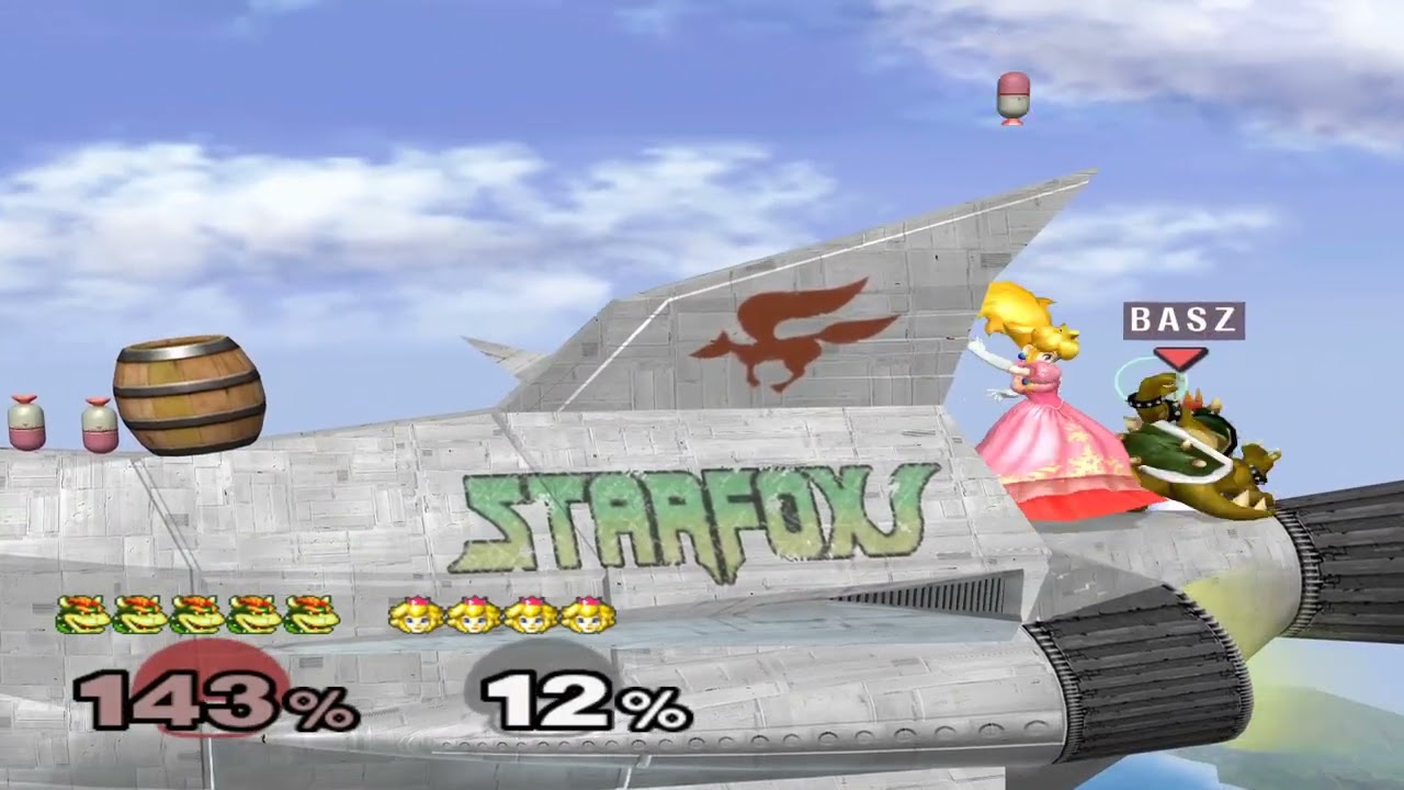 Super Smash Bros Melee (GCN) Special Request #2 - Bowser (Koopa Claw) VS Peach