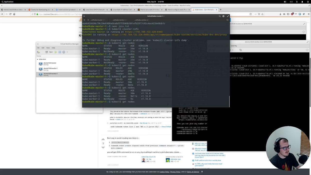 Setting up a Kubernetes Cluster - live Stream - YouTube