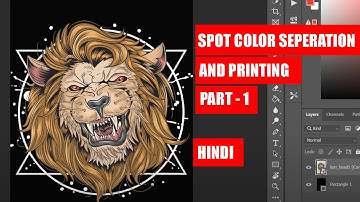 Simulated Spot Color Separation and Printing | Part 1 - Separation (Hindi )