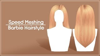 Speed Meshing Hairstyle #1 - Blender & The Sims 4