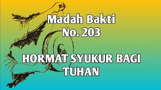 Mb 203 Hormat Syukur Bagi Tuhan  Musik Madah Bakti Katolik  Cover By Roni Bora