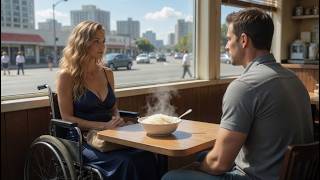 Just Another Solo Meal for a Single Dad — Until a CEO in a Wheelchair Asked, “Can I Stay”
