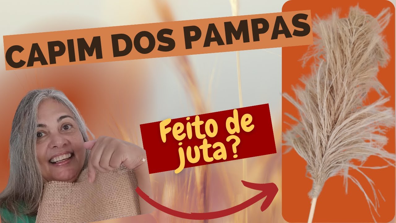 Como fazer capim dos pampas usando juta. Decoração Boho