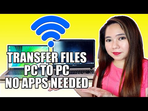 How To Transfer Files From PC To PC Using WIFI Only | No Apps Needed | Tagalog