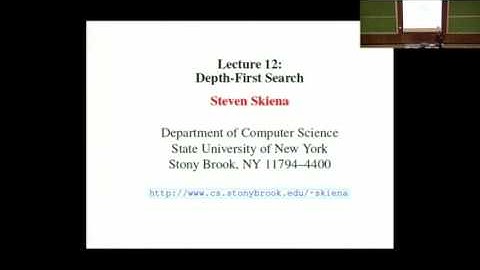 Lecture 12 - Depth-First Search