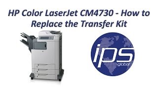 HP CM4730 - How to Replace the Transfer Kit