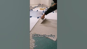 How to spread thinset #satisfying #tiles