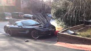 Corvette explodes