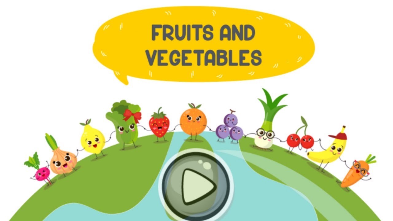 Learn Names of Fruits and Vegetables GAME YouTube