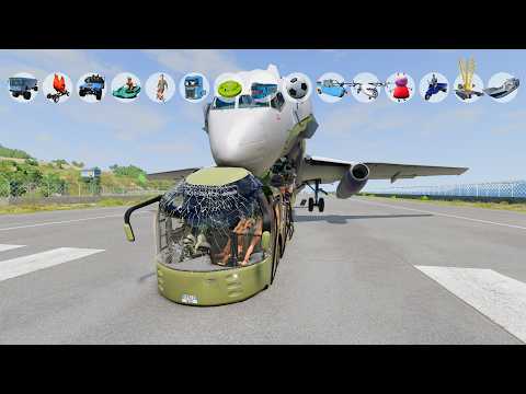 Can Any Vehicle Stop a Boeing 737 from Taking Off? ✈️💥 | BeamNG.drive