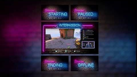 Neon Lights Stream Screen Bundle