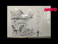 Day 13 doodling on the school’s whiteboard