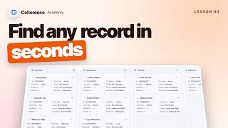 Coherence Academy 101 - Lists, views, and filters